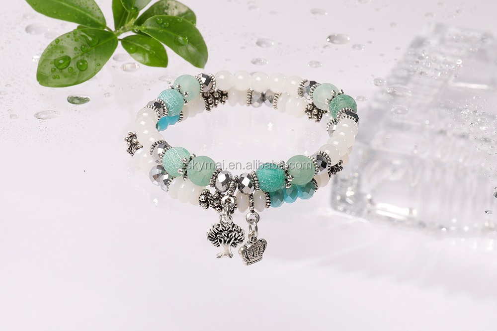 Hot selling Spring color Bracelet set custom beaded bracelets relationship bracelets