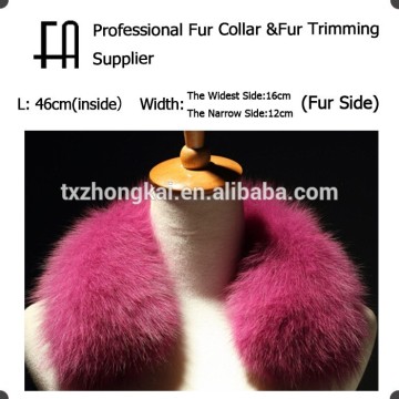 Factory direct fur collar/fox trimmed shawl/fox fur stole