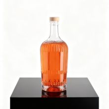 clear Brandy Rum Bottles