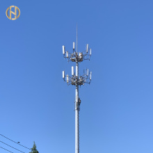Menara Monopole 100ft kanggo Komunikasi