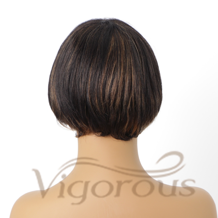 Short Bob Black Mixed Blonde Human Hair Products Buyers Of Usa Straight Expensive 100% Real Brazilian Human Hair Wig