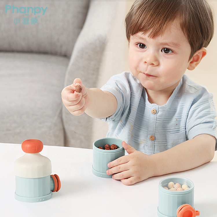 Distributeur de contenants de lait en poudre pour bébé en forme de citrouille - Vert