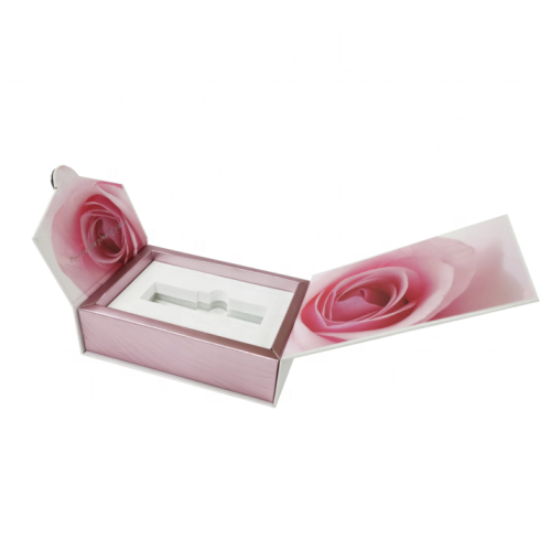 Two doors paper boxes with metal badge plate