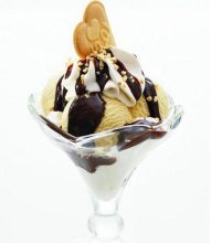 Wavy edge Ice cream cone