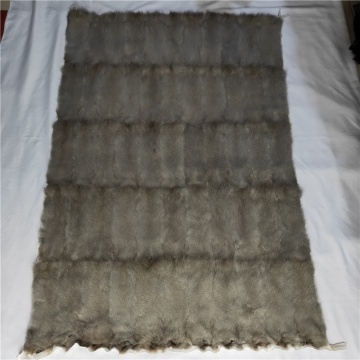 Natural Gray Vair Back Fur Skin Squirrel Plate Back