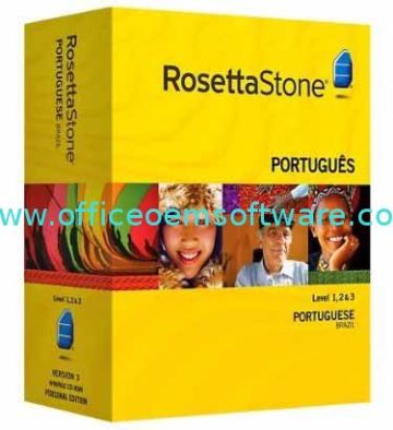 Rosetta Stone Windows Version 3 Portuguese Level 1, 2, 3, 4, 5 With Audio Companion