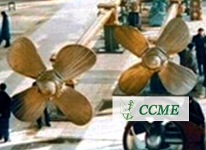 Marine copper material propeller
