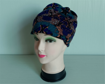 Quick Dry Knitted Print Hair Turban Sleep Cap