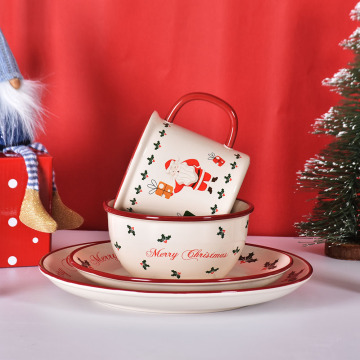 Set di stoviglie di Natale di Amazon Set per la cena in ceramica