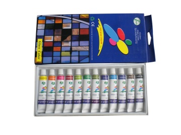 12 Colors Glass Paint Set for Student