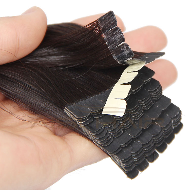 Aisi Hair Brazilian  Tape Hair Extension , Silky Straight Human Tape Hair Extension Double Drawn