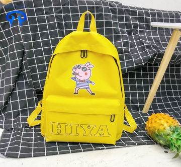 Piglet prints her best friend's backpack