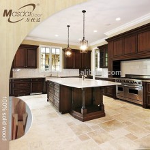 Unfinished mahogany wood kitchen wall hanging cabinets wholesale