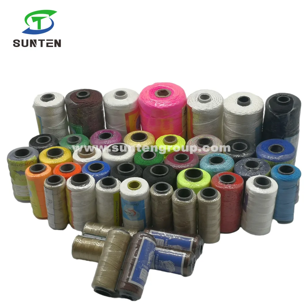 Colorful High Tenacity PE/PP/Polyester/Nylon Plastic Twisted/Braided/Baler/Thread/Packing/Fishing Net Line (210D/380D) by Spool/Reel/Bobbin/Hank