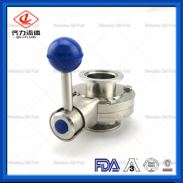 Sanitary Stainless Steel Butterfly Valve 1