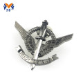 Zilver aangepaste metalen piloot wing pin badge