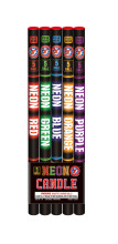 5 Ball Neon Candle Fireworks