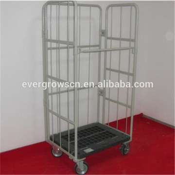 Cargo rolling pallet trolley foldable warehouse storage equipment