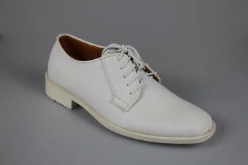 White navy shoes, white leather shoes