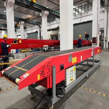 movable telescopic belt conveyor vibration