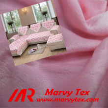 latest sofa fabric spandex polyester velboa fabric 6mm