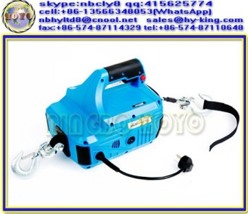 Portable cordless winch , 1000lb portable winch 120v , AC 110v lightweight electric winch