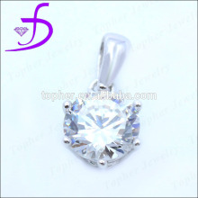 Wholesale 925 sterling silver single stone pendant