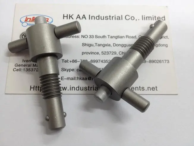 Customized Zinc Plated Steel Ball Spring Plunger with Slot Head