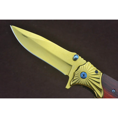 Titanový přenosný zavírací kapesní nůž s klipem