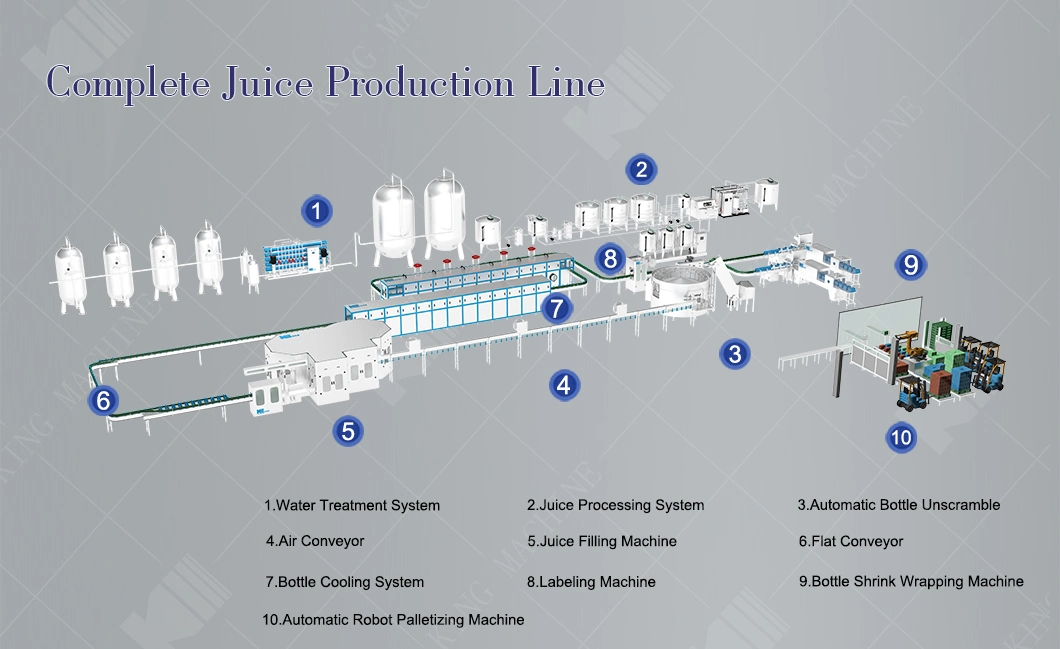 Automatic 3 in 1 Soft Drink Manufacturing Plant