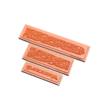 Custom Logo Hot Foil Stamping Silicone Stamp Die Mould
