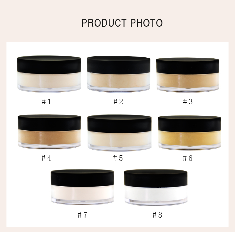 8 colors loose powder Hot Selling Waterproof Oem Private Label Loose Powder Packaging