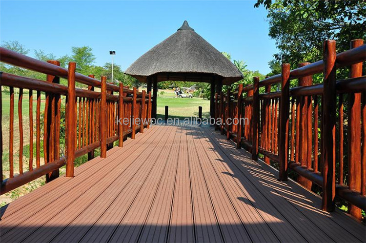 Wood Plastic Composite(wpc) Decking Boards Recycable Wood WPC Engineered Flooring Outdoor Decking PE Film, Wood Panel and Pallet