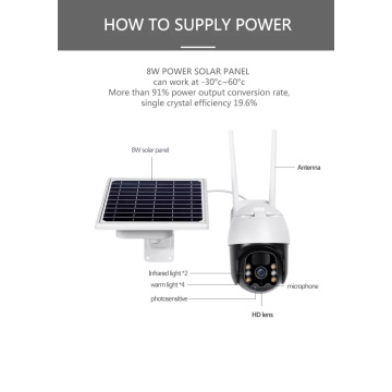 4g Wireless Ramelance Camera cù Pannellu Solar