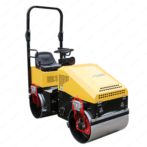 Dependable performance 1 ton double steel wheel full hydraulic diesel road roller