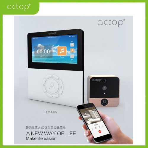 Ασύρματο APP WIFI Doorbell με Monitor