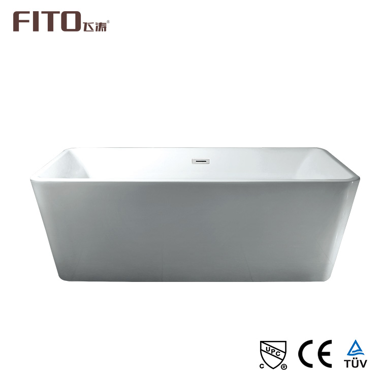 Simple design european style freestanding standard size acrylic bathtub liner