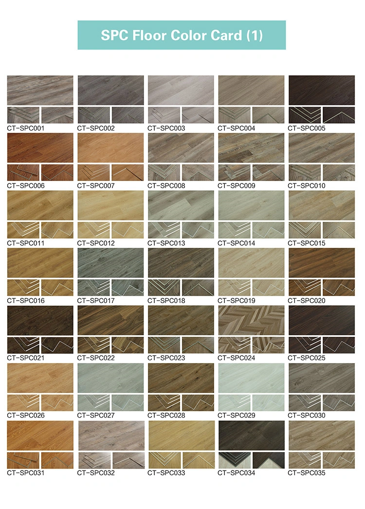 China Wholesale Good Quality Vinyl Flooring Tile Rcb/Spc/Lvt+Loose Lay/Glue Down/Dry Back/Click/DIY Spc Flooring