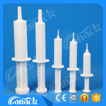 Plastic white veterinary plastic syringe 10ml made in China