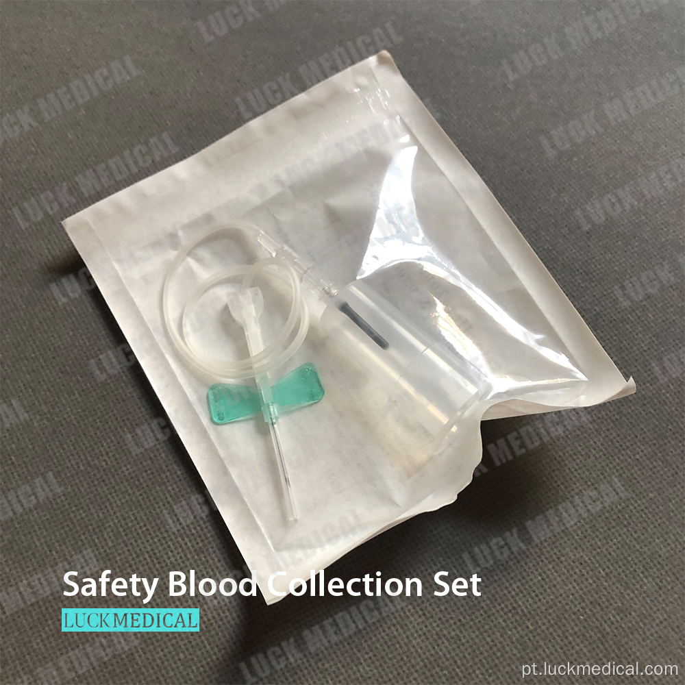 Conjunto de coleta de sangue de segurança de vacutainer