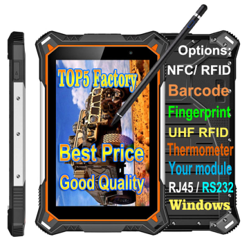 Cheapest factory 8" octa core rugged tablet IP68 rugged tablet pc computer 6+128G waterproof computer NFC industrial computer