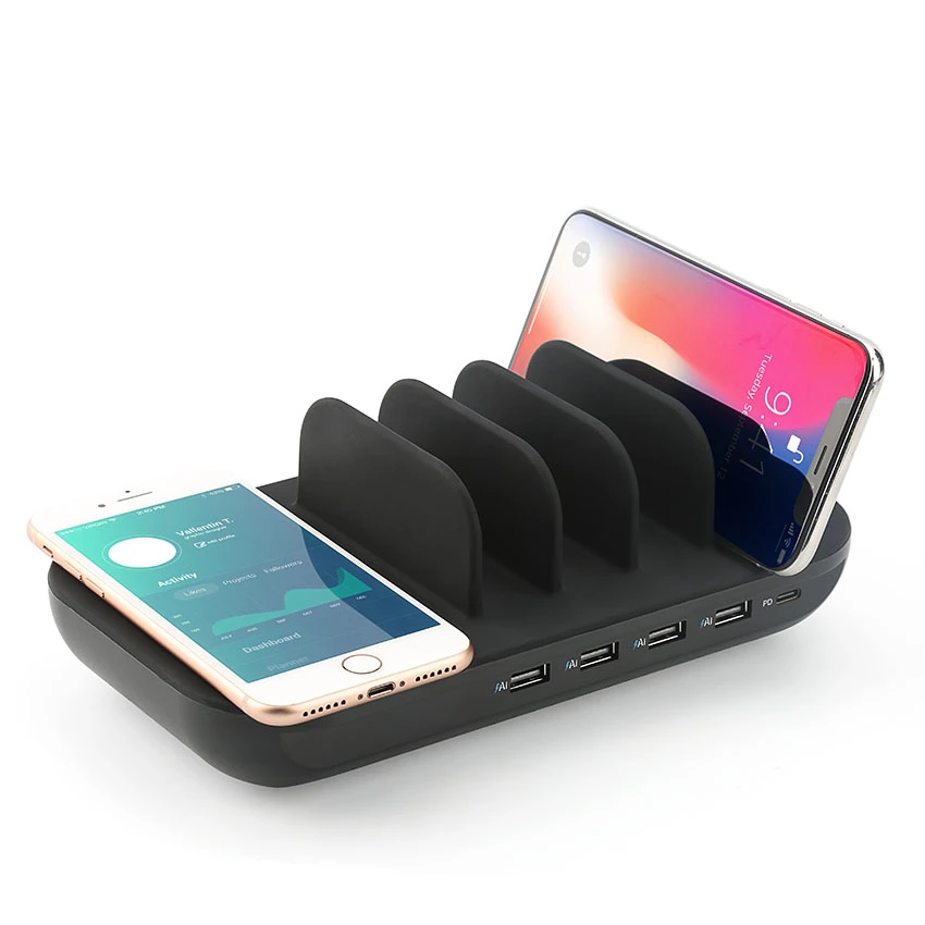 MP Charging Dock Station with Multiple USB Charger 3 in 1 Wireless Charger for Phonecharger for Airpod