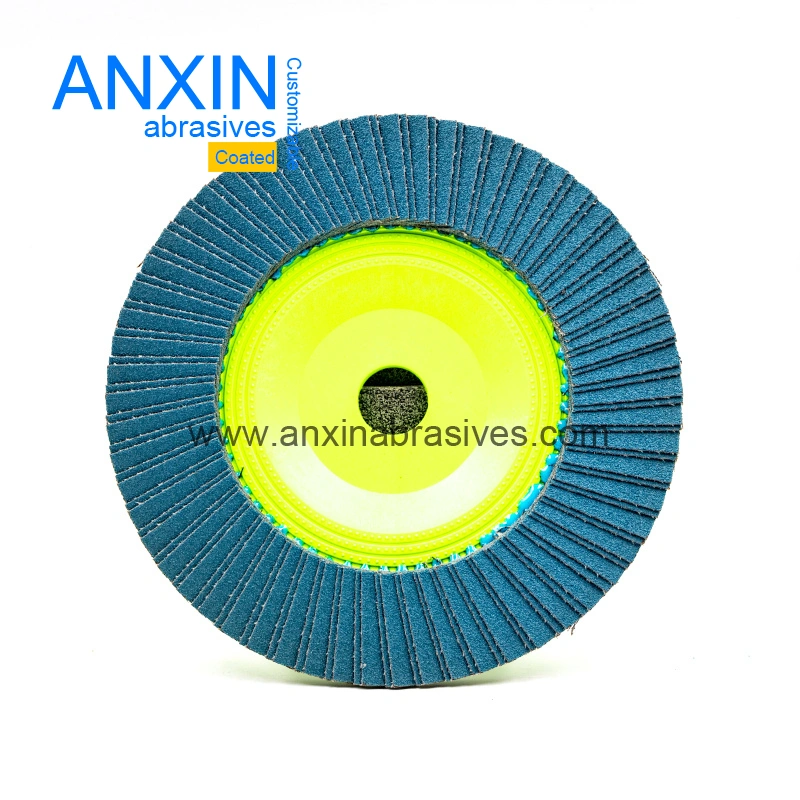 Zirconia Alumina Flap Disc with Green Plastic Backing