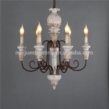 used vintage wood bead chandelier lighting