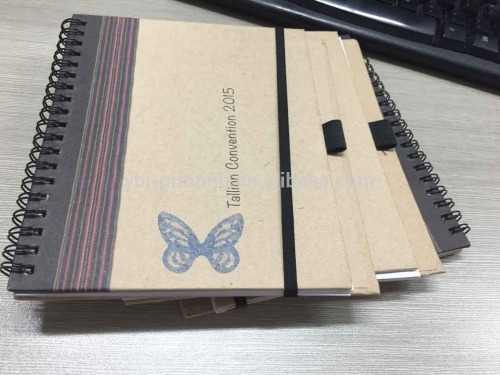 factory notebook with elastic band for pen