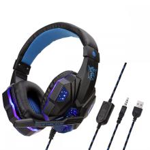 Casque stéréo de jeu PC filaire jack 3,5 mm avec micro casque portable