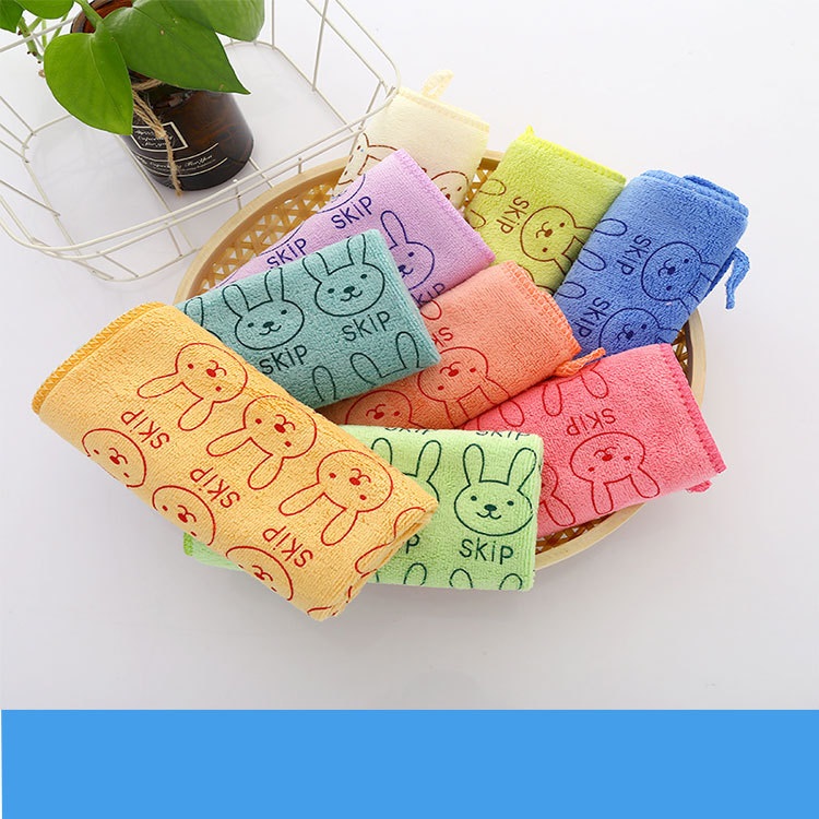 Nano microfiber square towel hand towel face towel child towel kindergarten gift 2525 activity gift (10)