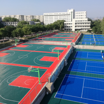 Enlio Suspended PP court tile for netball court