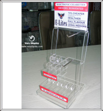 Acrylic e-cigarette acrylic vape liquor display rack