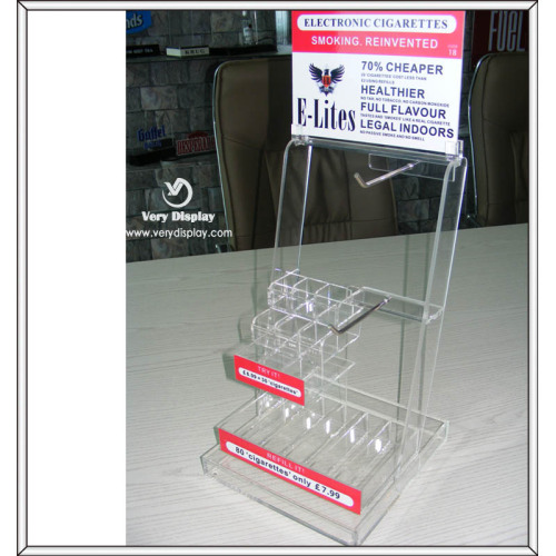 Cigarette en acrylique E-cigarette en acrylique Vape Liquor Display Rack